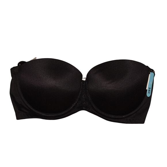 BALI NEW $48 One Smooth U Stay in Place Strapless Bra Black 34C - Picture 1 of 3